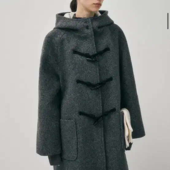 어그스트 duffle long coat (charcoal) 더블롱코트