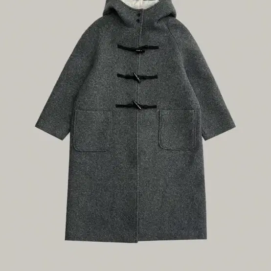 어그스트 duffle long coat (charcoal) 더블롱코트