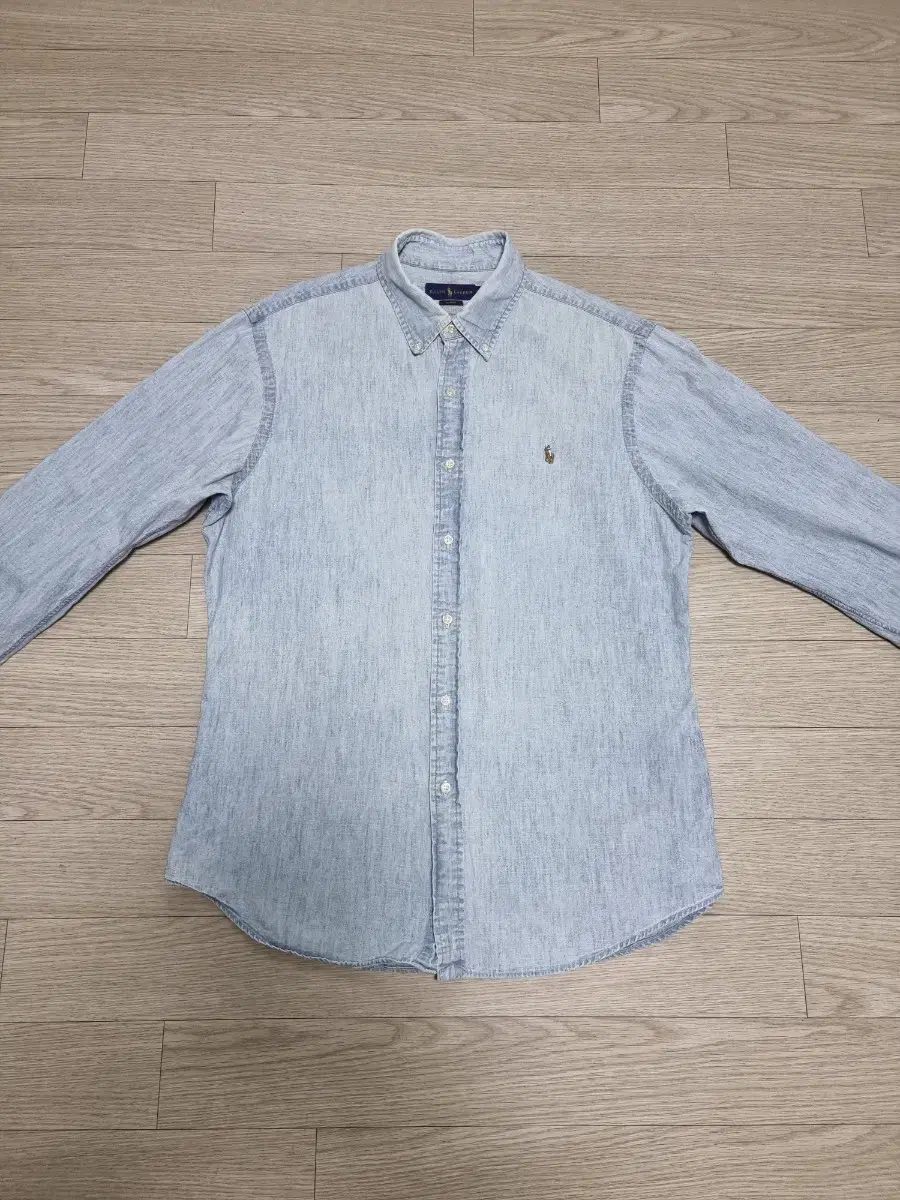 (105)Polo Ralph Lauren Light Blue Denim Shirt