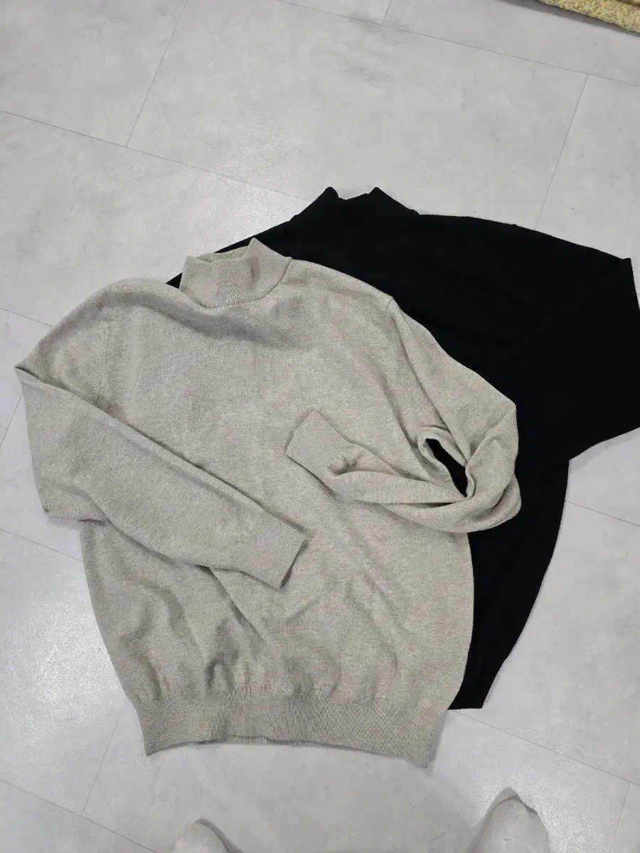 Beige Mock Neck Beige XL Black Panwan