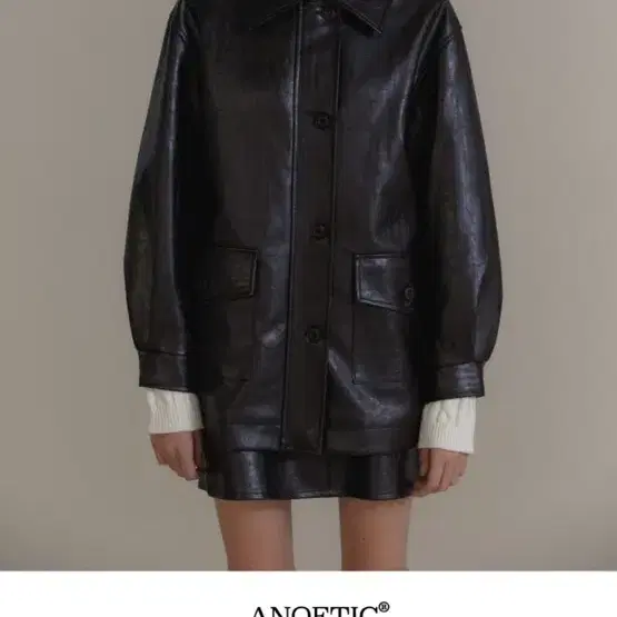 아노에틱 anc classic leather jacket 가죽 자켓