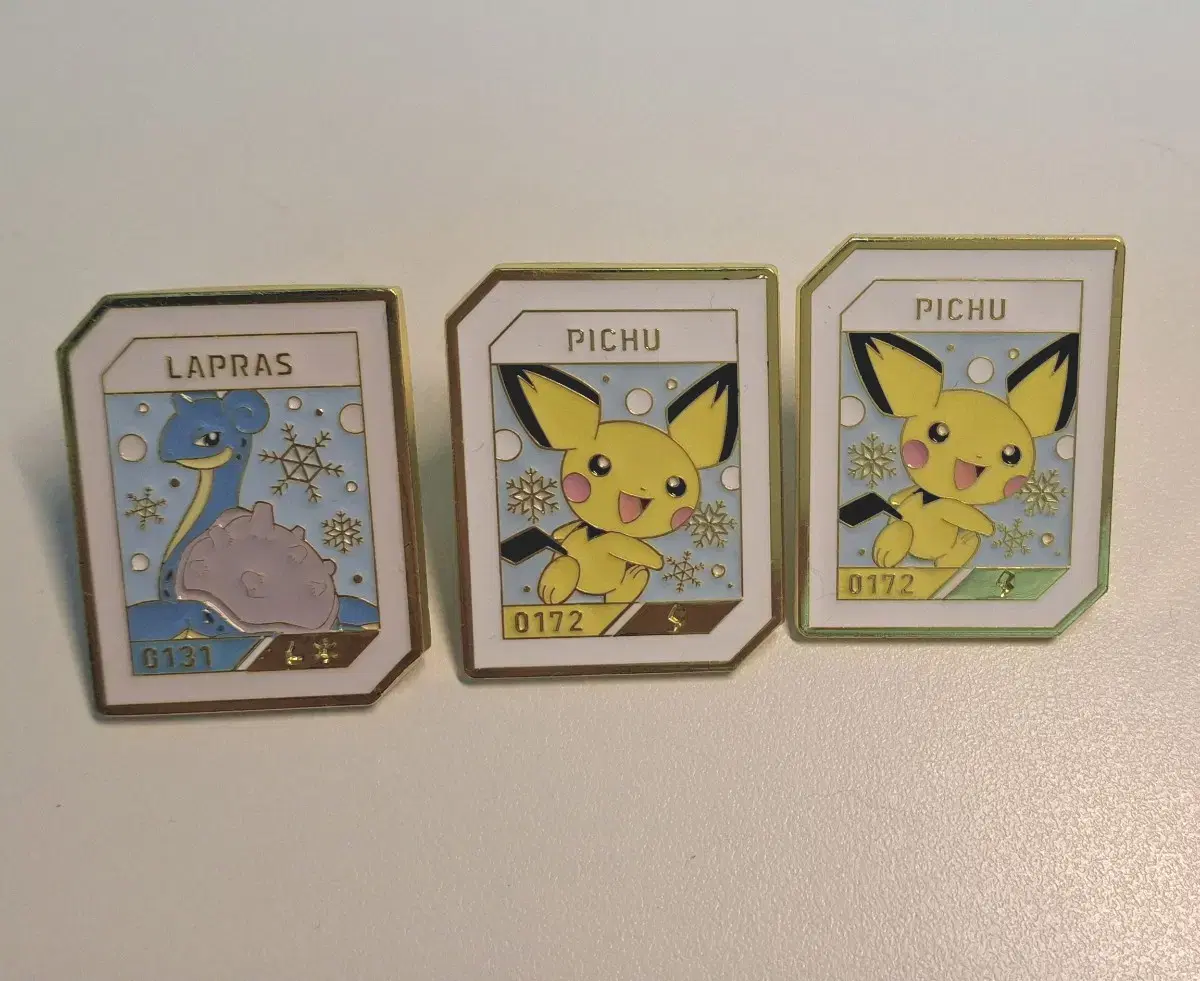 Isaac Toast Pokémon Collaboration Badges Lapras and Pichu