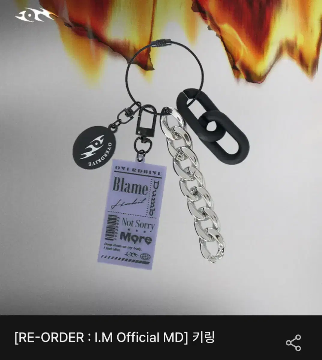 monsta x i.m germ overdrive keyring md