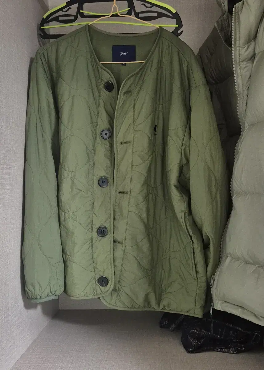 Yale Quilted Padded Jacket Olive M