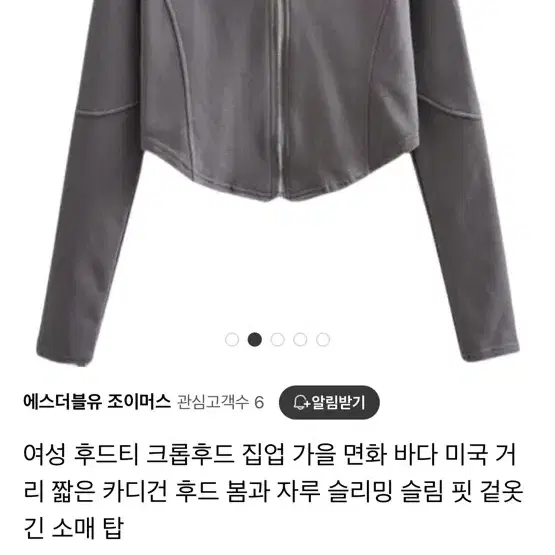 크롭 후드집업 / 여성 옷장 정리