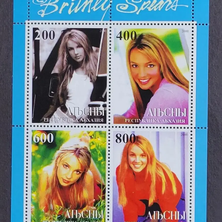 2000년 미국의 팝가스 브리티니 스피어스 기념 우표Britney S