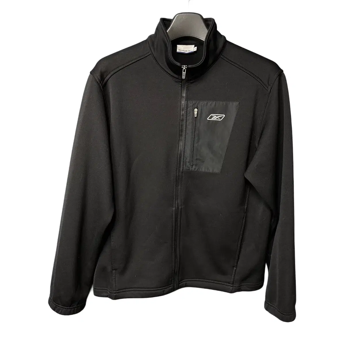 95 Reebok Logo Black Brushed Training Zip-Ups