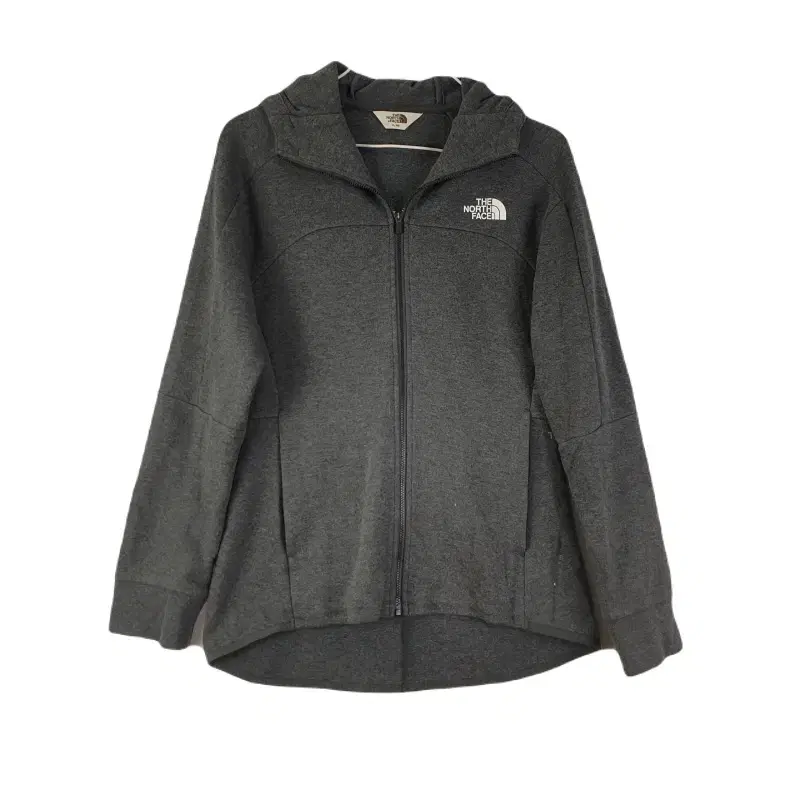 E8760 The North Face Women's 85 gray hooded zip-up jacket/dirk