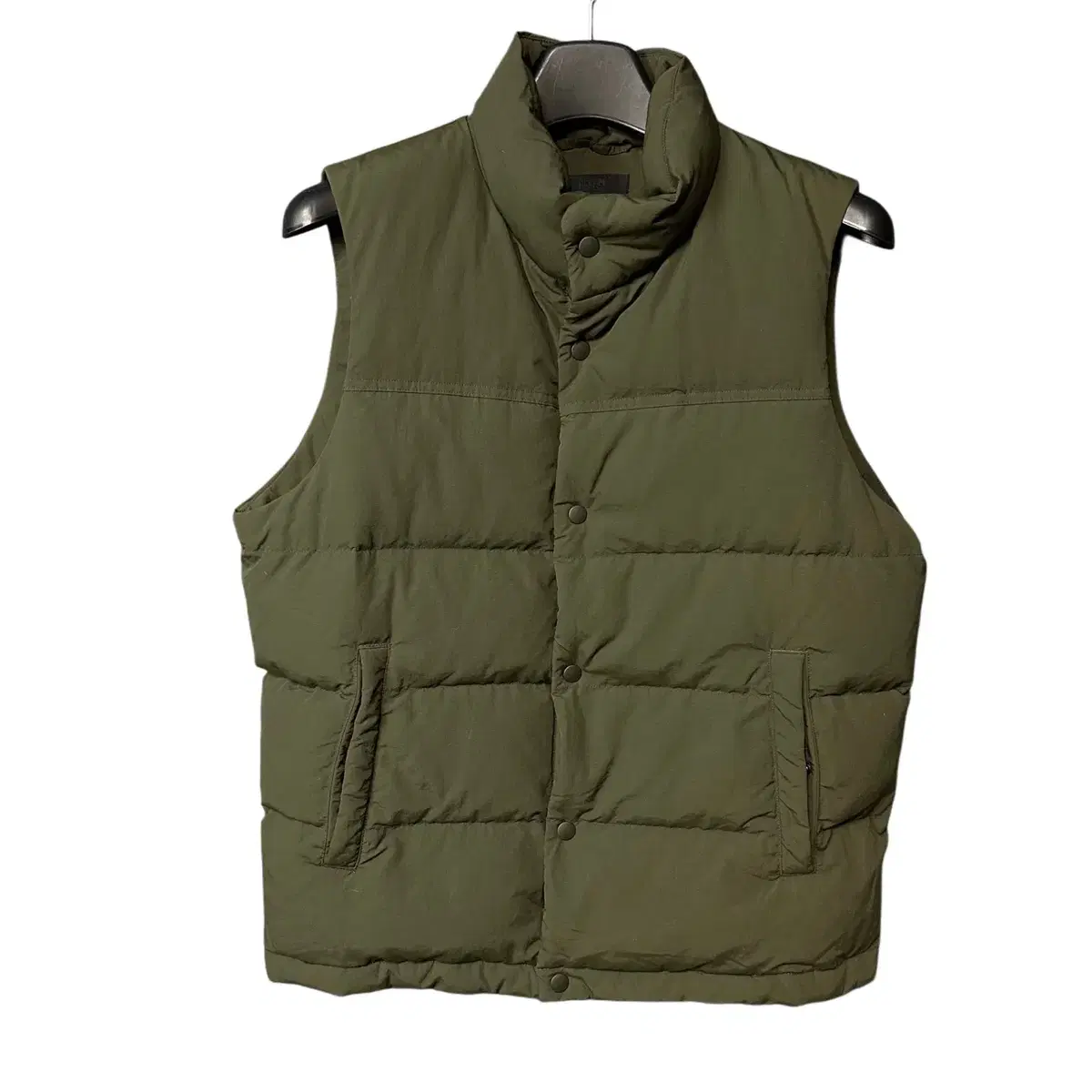 L UNIQLO Khaki down puffer vest