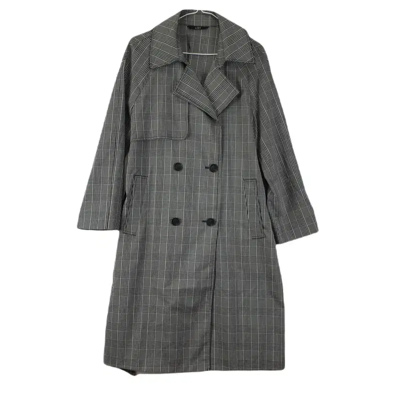 E8764 LIST 女FREE Gray Check Trench Coat/Dirk