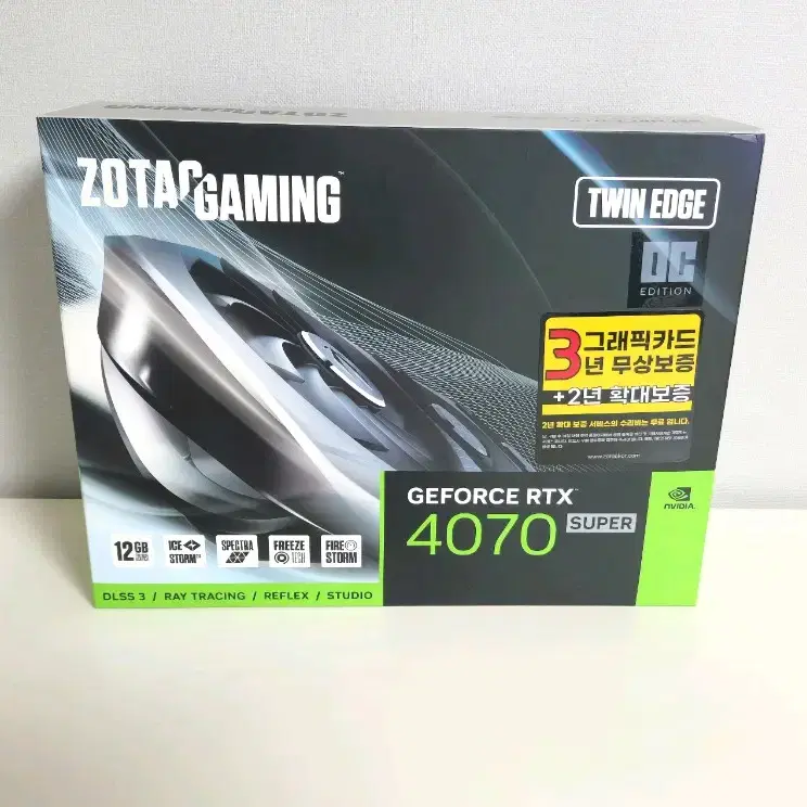 (미개봉) ZOTAC RTX 4070 SUPER Gaming 12GB