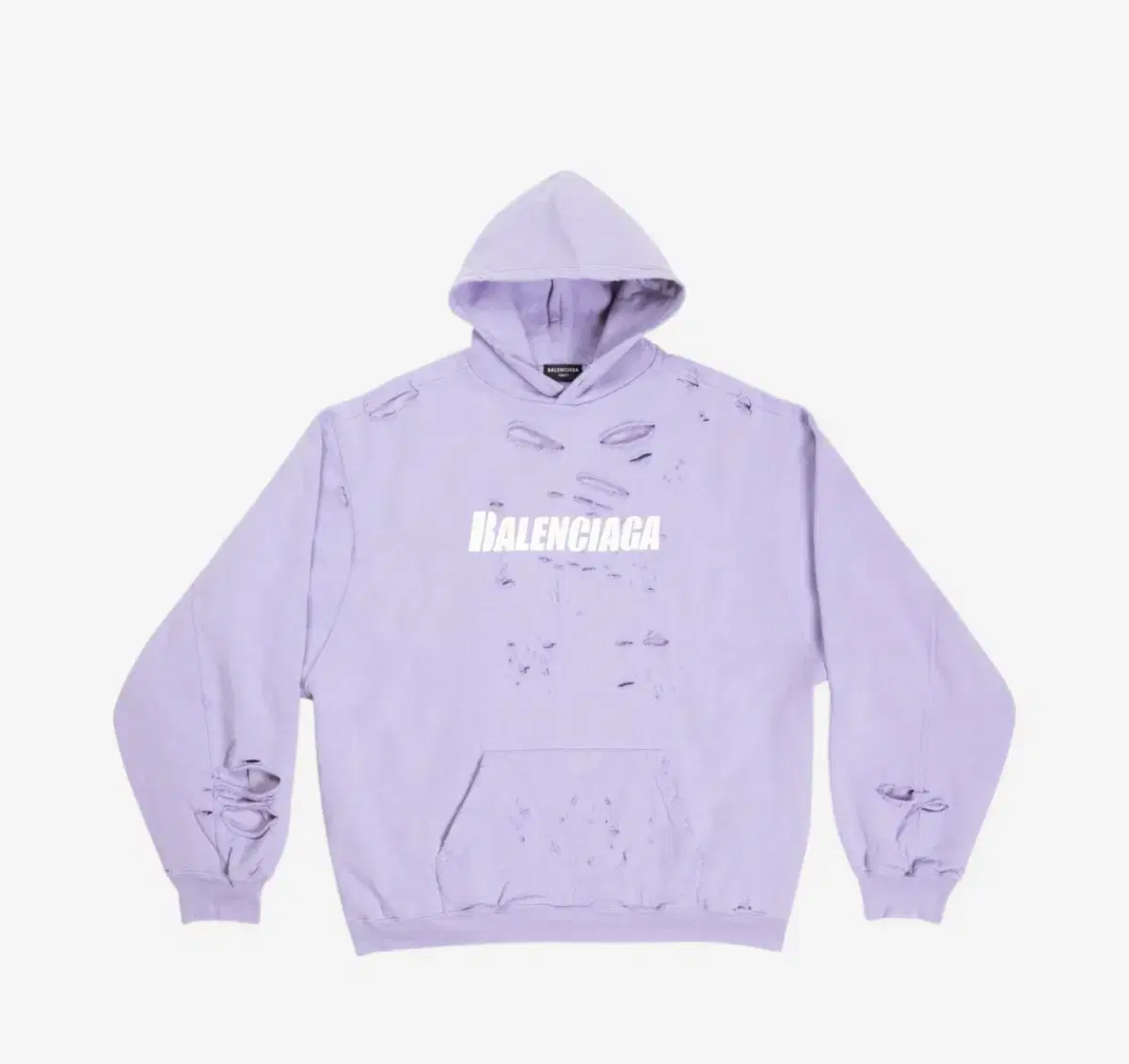 (S) Balenciaga Cap's Destroyed Overfit Hoodie