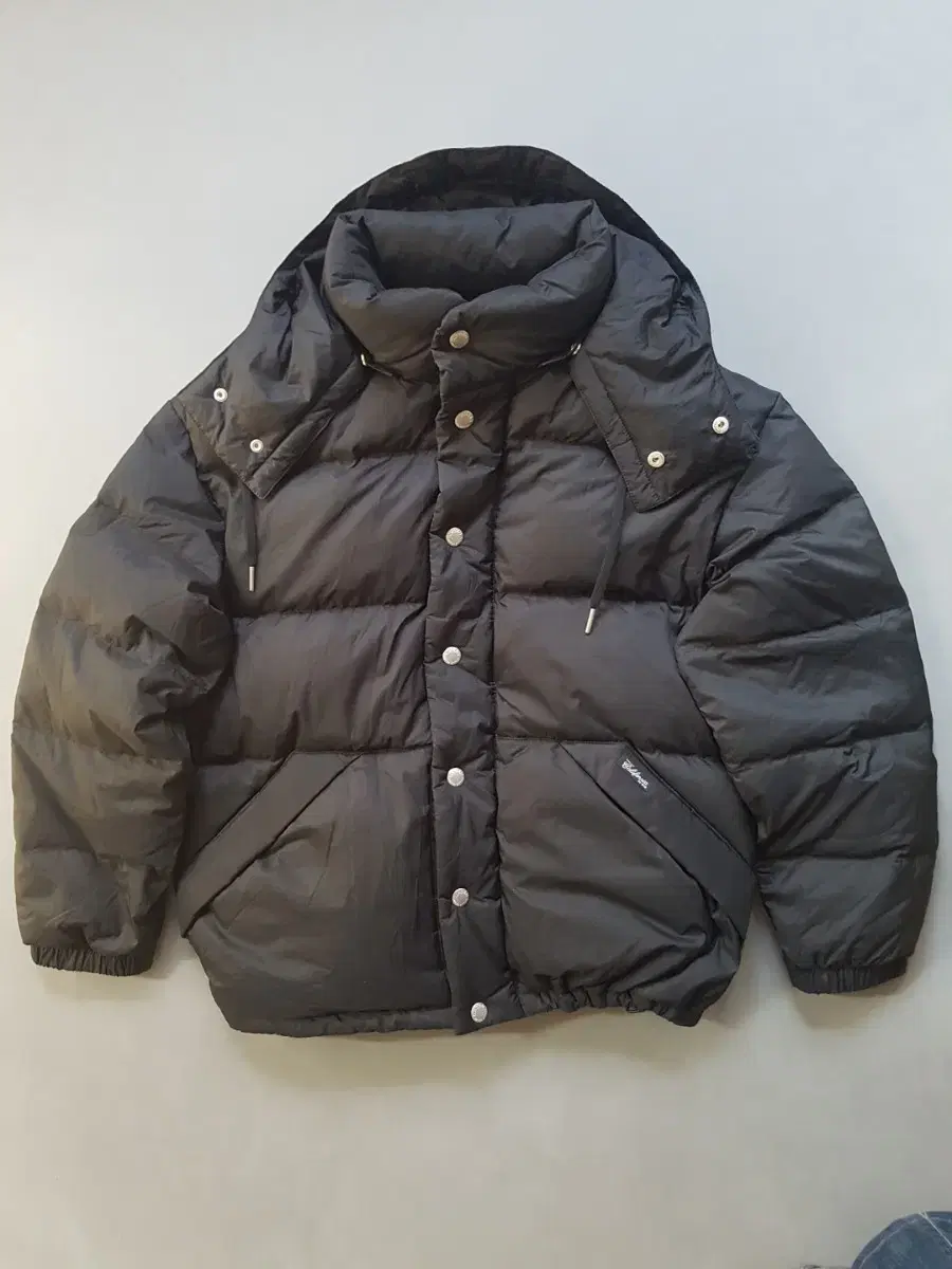 [S] HOOAU UNI Hooded Shortpuffer Padding 100 Duck Down 80