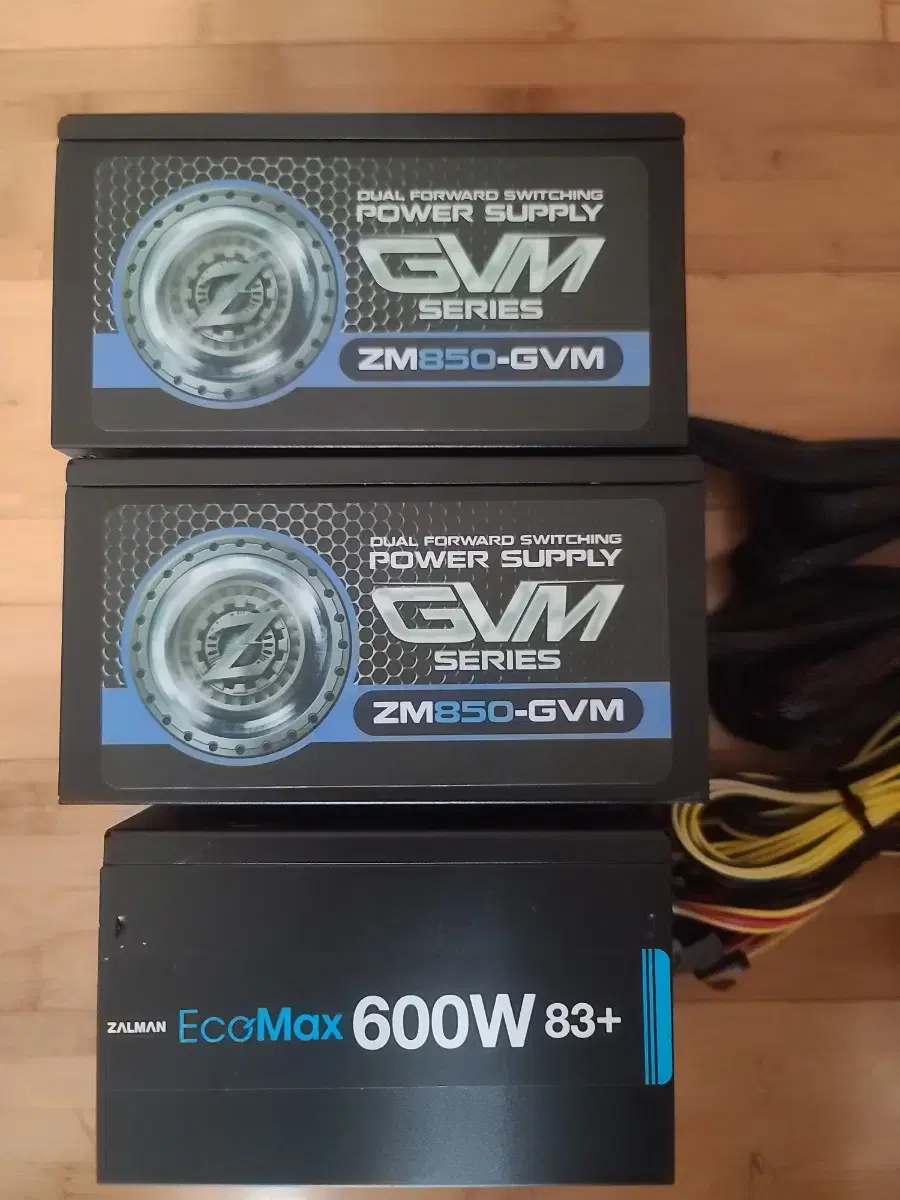 작동 안됨! 잘만 파워 850w 2개, 600w 1개 일괄 2만원