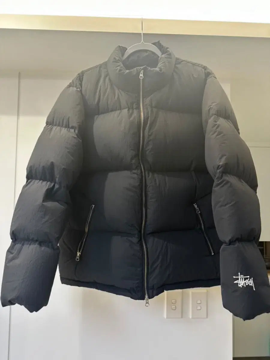 Stushy Down Puffer Nylon Black XL