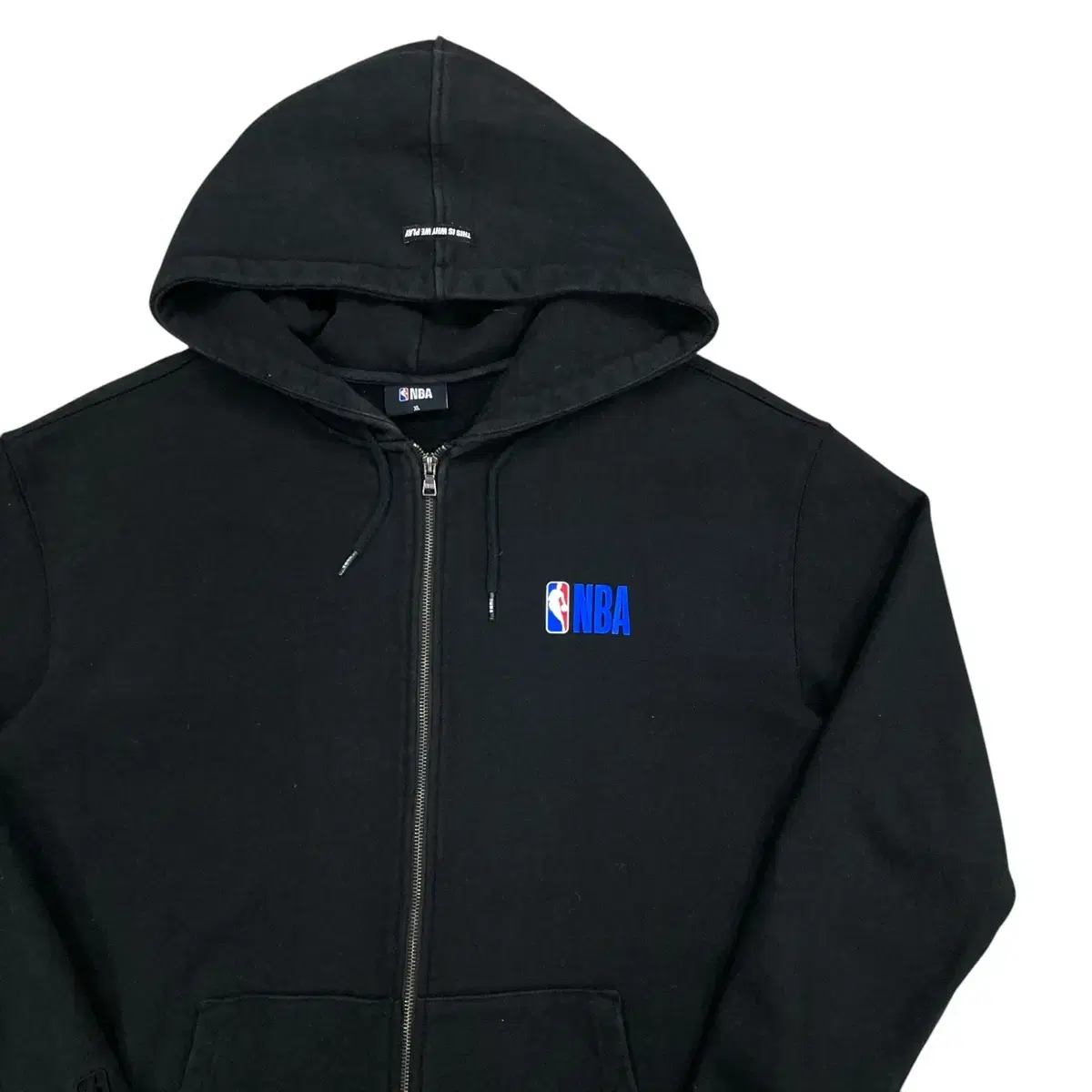 NBA Black Hooded Zip Up