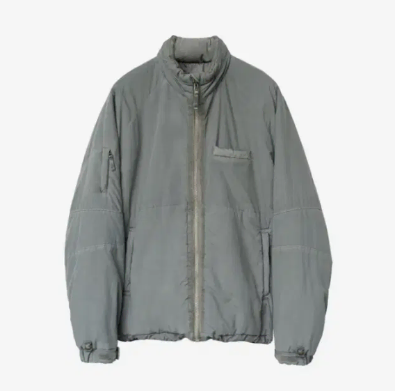 [2] polyester level 7 light puffer jacket sage gray sell!