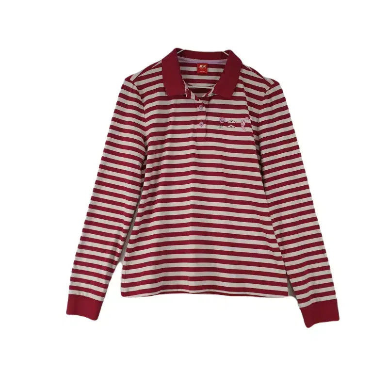 E8782 JDX Womens 95 Red Striped Long Sleeve Kara T-Shirt/Dirk