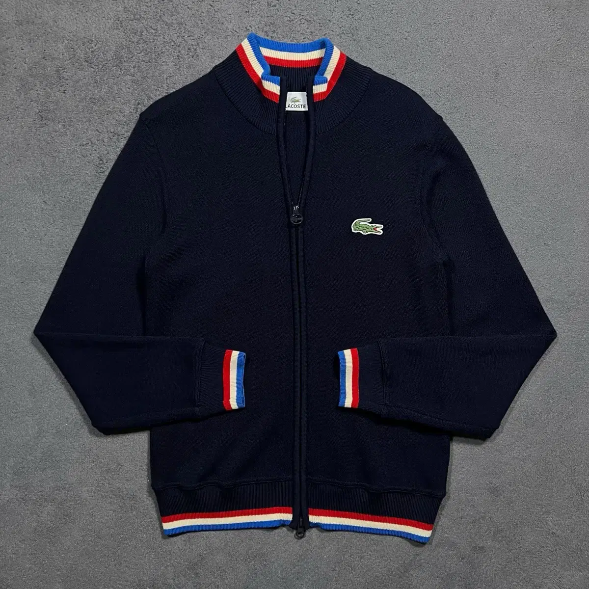 Lacoste Two-way knit zip-up