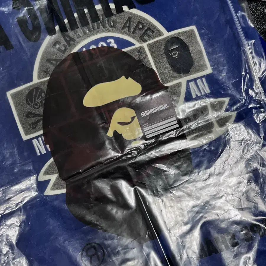 BAPE X Neighborhood Varsity Jacket Blue