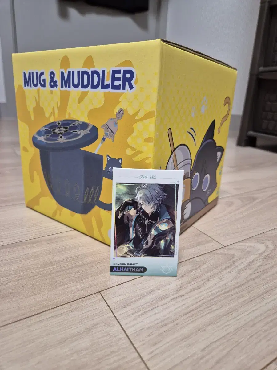 Genshin Impact x Mega Coffee Wanderer Mug + Altam Photocard