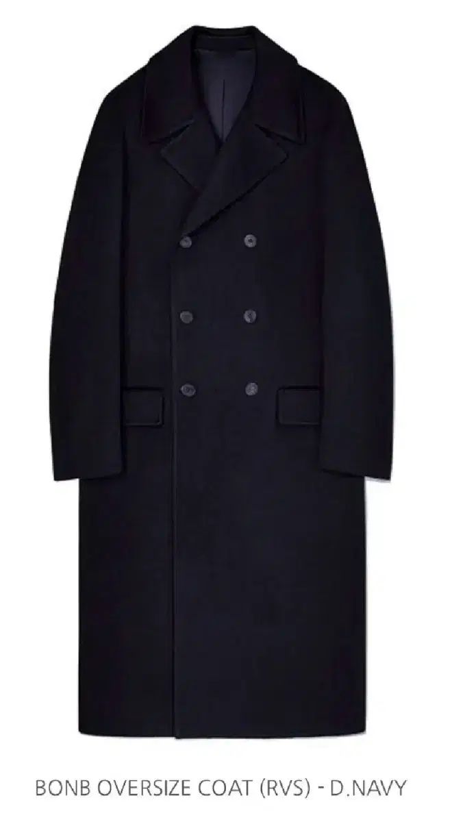 [44] Mamagari Boned Coat Dark Navy 22FW