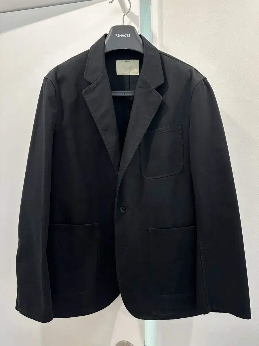 Pottery Wash Sport Jacket in Black Cotton Blazer Size 4