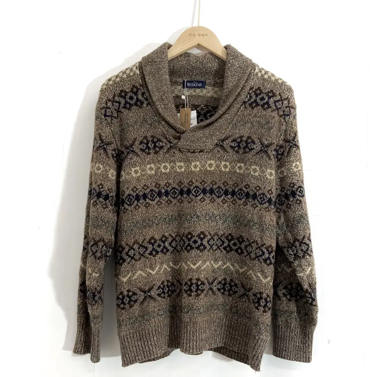 위켄드 니트 스웨터 Size L(95~100) Weekend Knit S