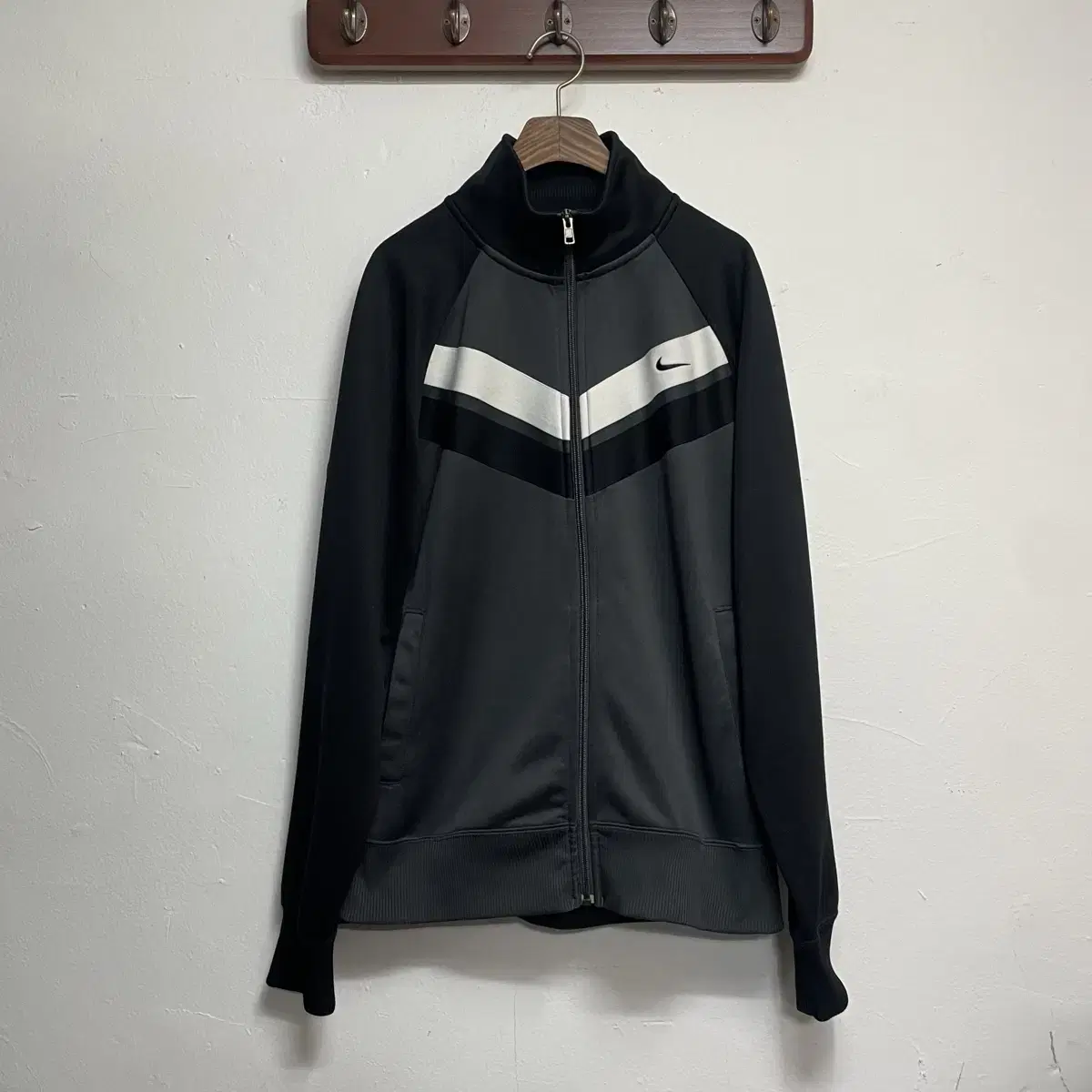 Nike V Line Black Jersey Jacket