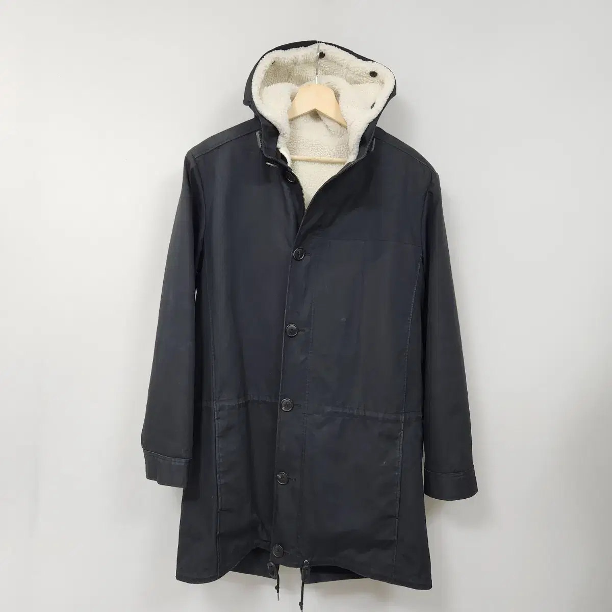 A.P.C Apache Fleece Layered Hooded Jumper M95ㅡ1122