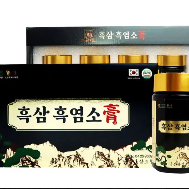 흑삼 흑염소 고 흑염소 진액 정 240gx4통