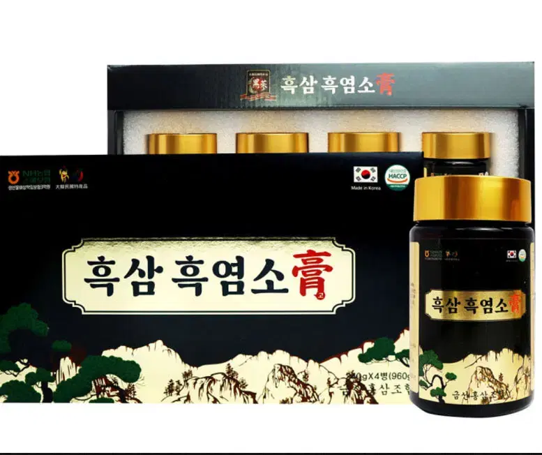 흑삼 흑염소 고 흑염소 진액 정 240gx4통