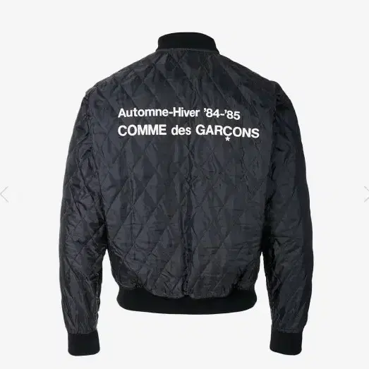 [M,L,XL] CDG 퀼티드 '84-85 스태프 블루종 블랙