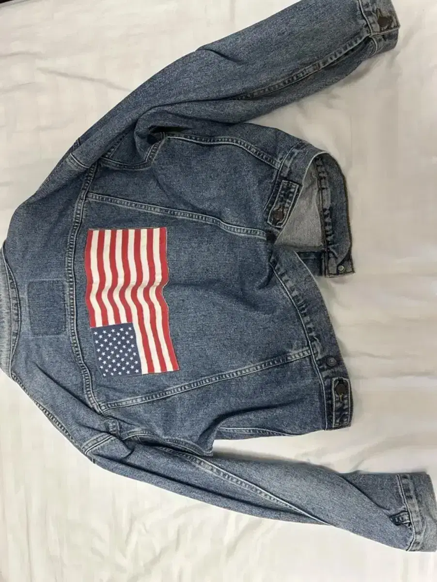 Levi's Jeans Jacket Crop Overfit Compartmentalized XL