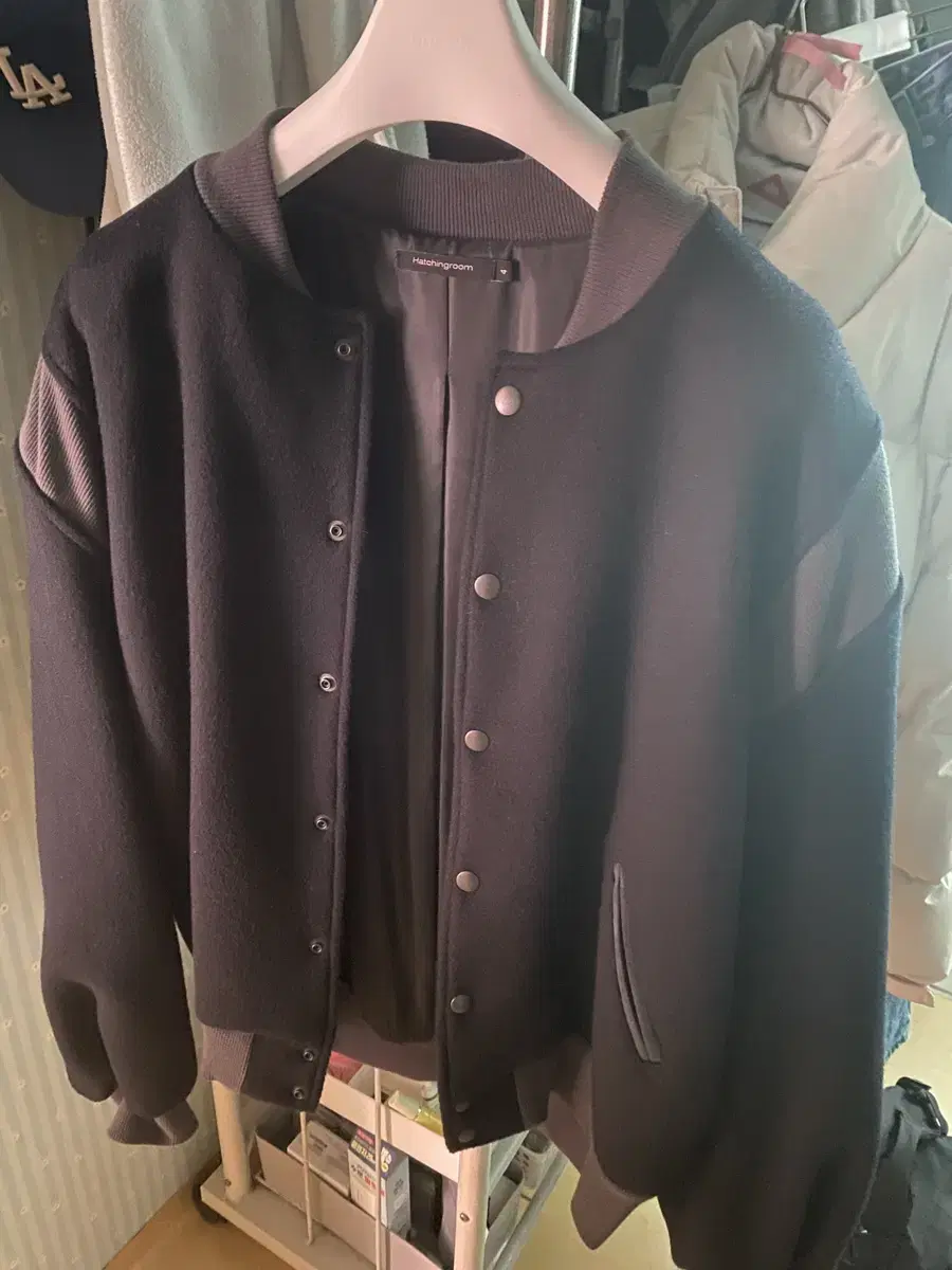 Hatching Room Varsity Jacket Navy 4 size