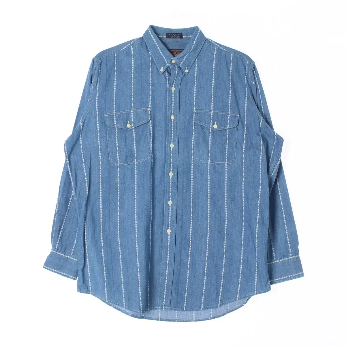 (Genuine)[XL]Polo Ralph Lauren Denim Pattern Striped Shirt