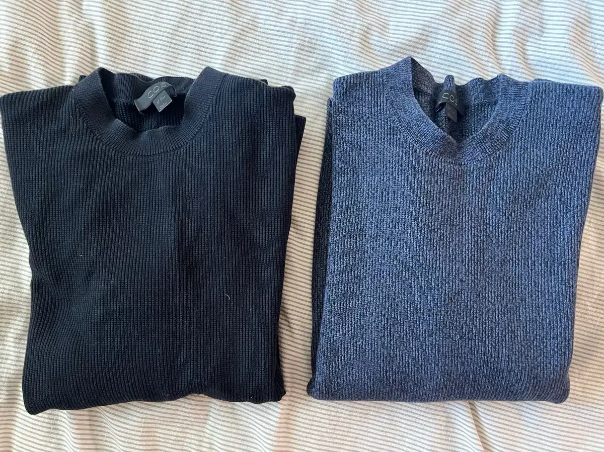 COS Course Waffle Knit Black,Navy 2 pieces (sold in bulk)