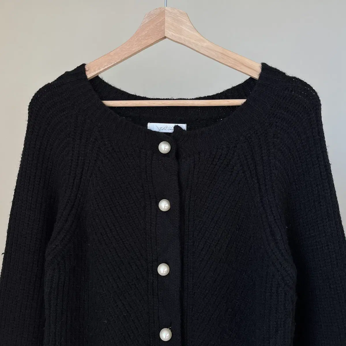 EDIT SHEEN Pearl Button Cardigan