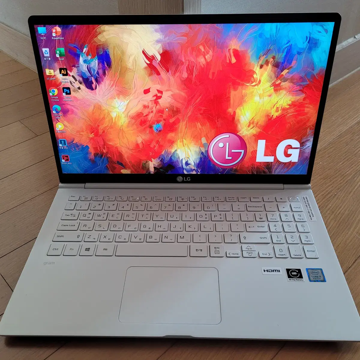 신품급 LG 올뉴그램 15인치 i5 8G램 SSD256G 터치가능 노트북