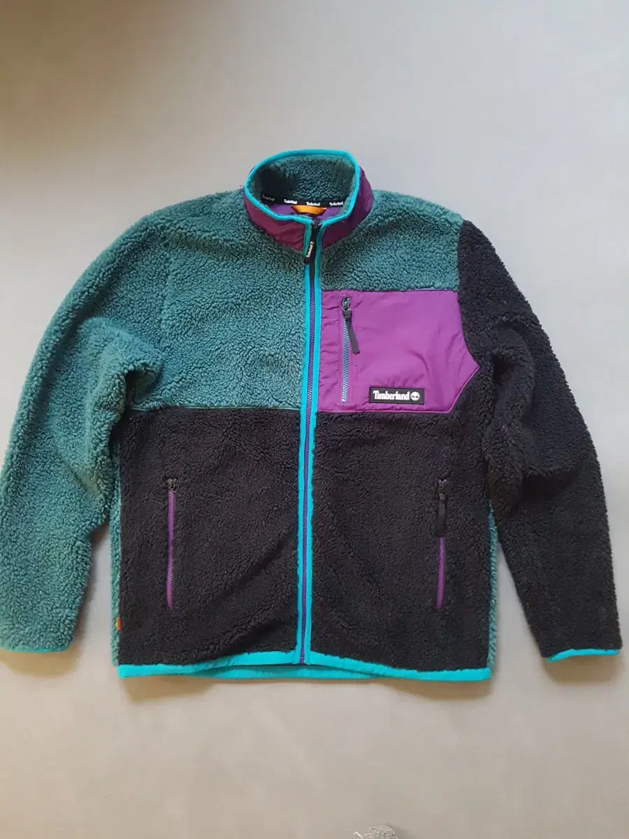 [M] Timberland Colorblock Furless Jacket Violet 105 Fleece Poggle