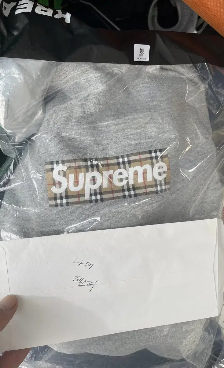 Supreme Burberry Hooded Grey XXL