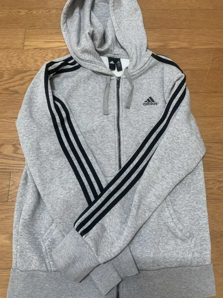 Adidas Samsun Grey Hoodie Zip Up L