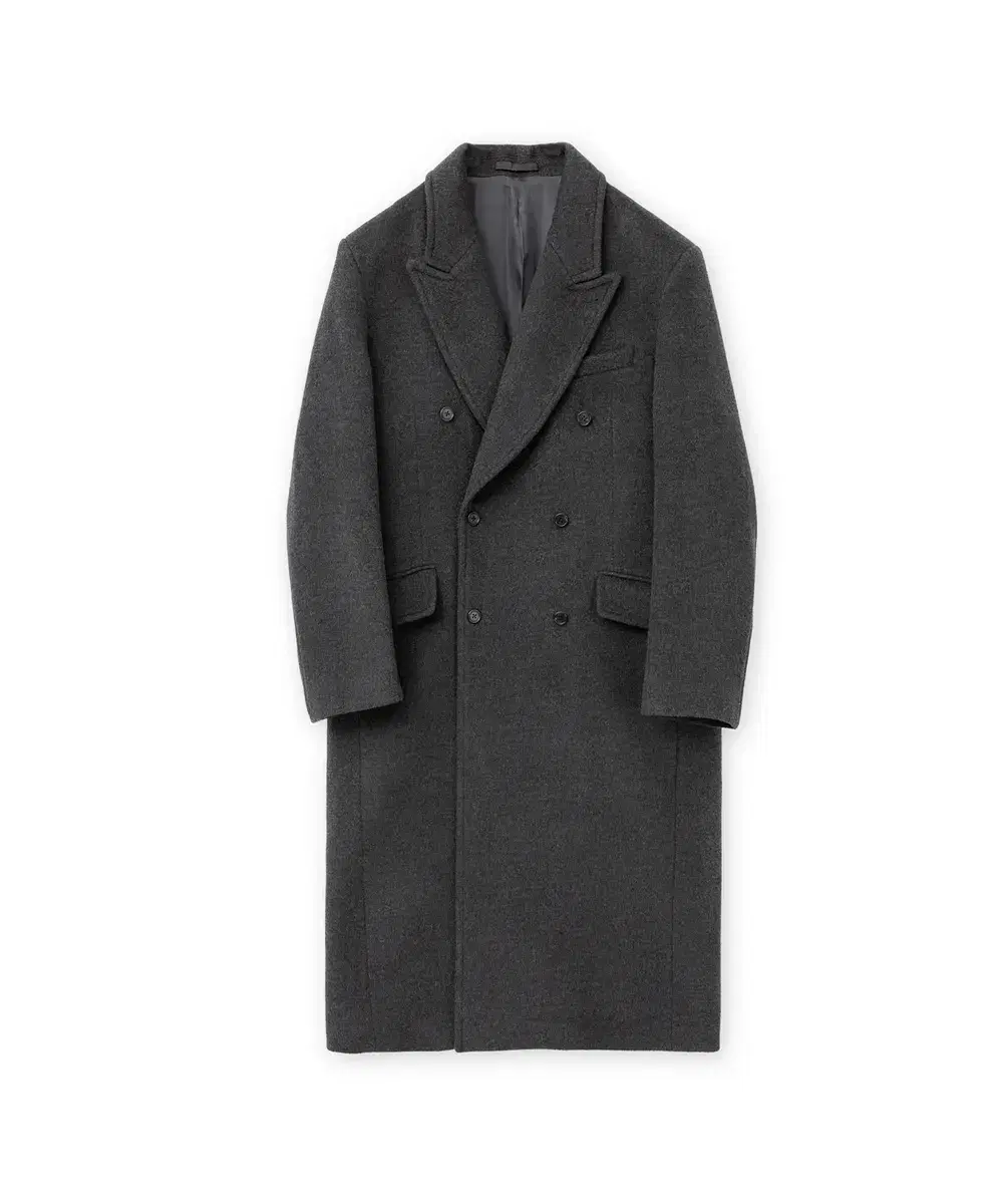 Brownfield 24FW Double-breasted Coat, Charcoal