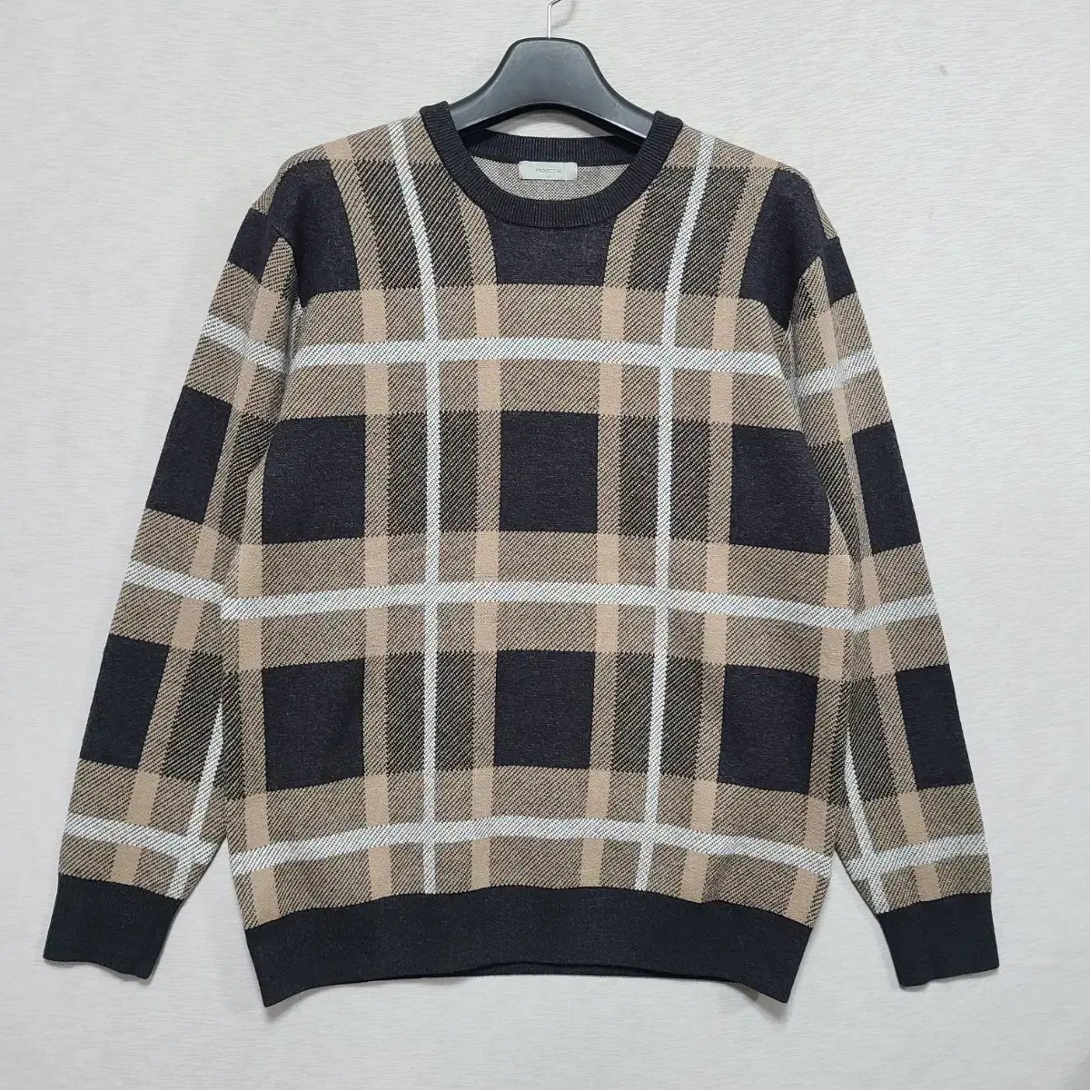 Project M Check Round Knit M100-105 ㅡ1121