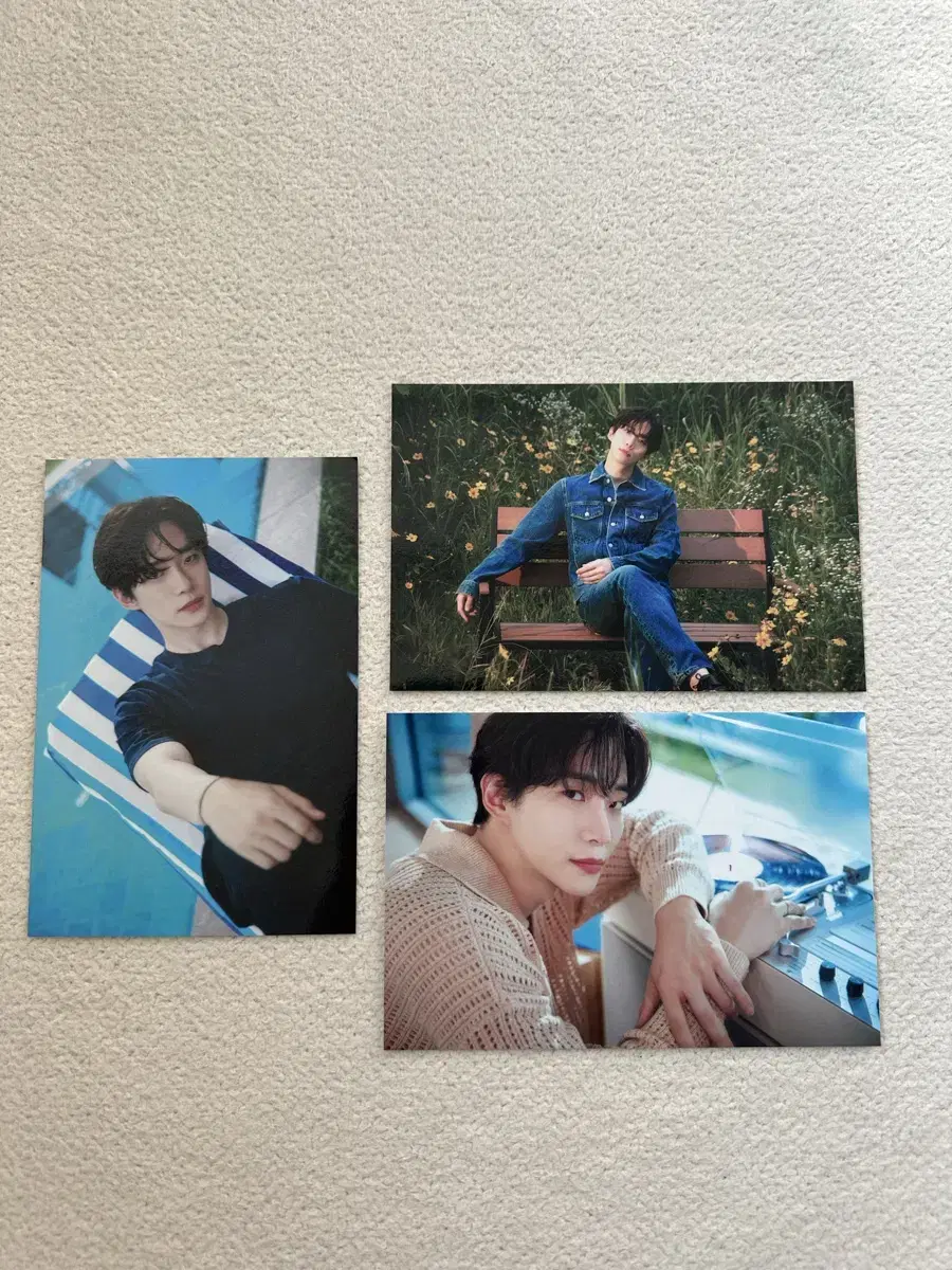 Lee Junho Photo Card 3 Types bulk Official Goods