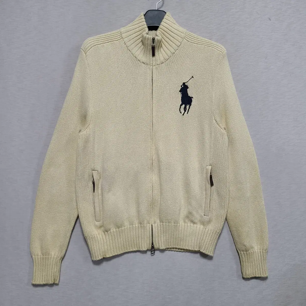 ㅡ한글텍정품 polo big pony elbow patch knit jacket men105 ㅡ1122