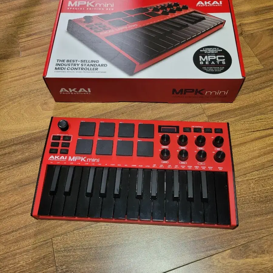 아카이 미니 3 레드 akai mpk mini 3 red