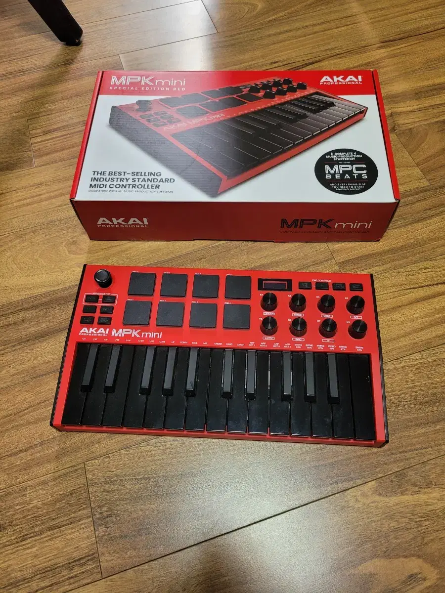 아카이 미니 3 레드 akai mpk mini 3 red