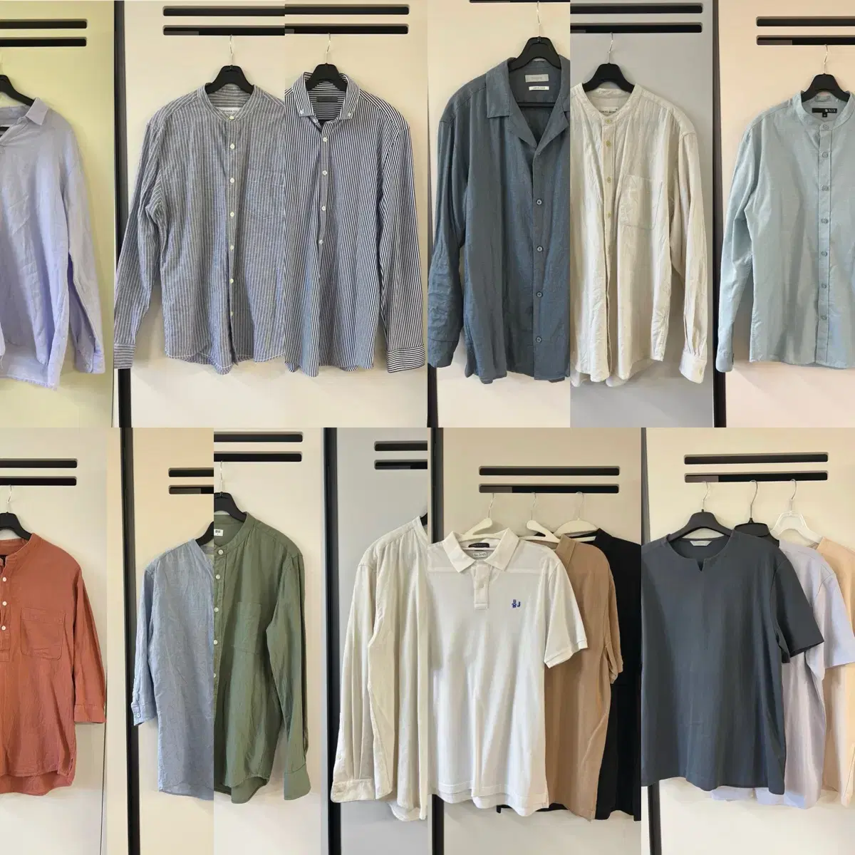 Menswear 16 pieces sold in bulk M/95 size (10 shirts + 3 karati + 3 vahn)