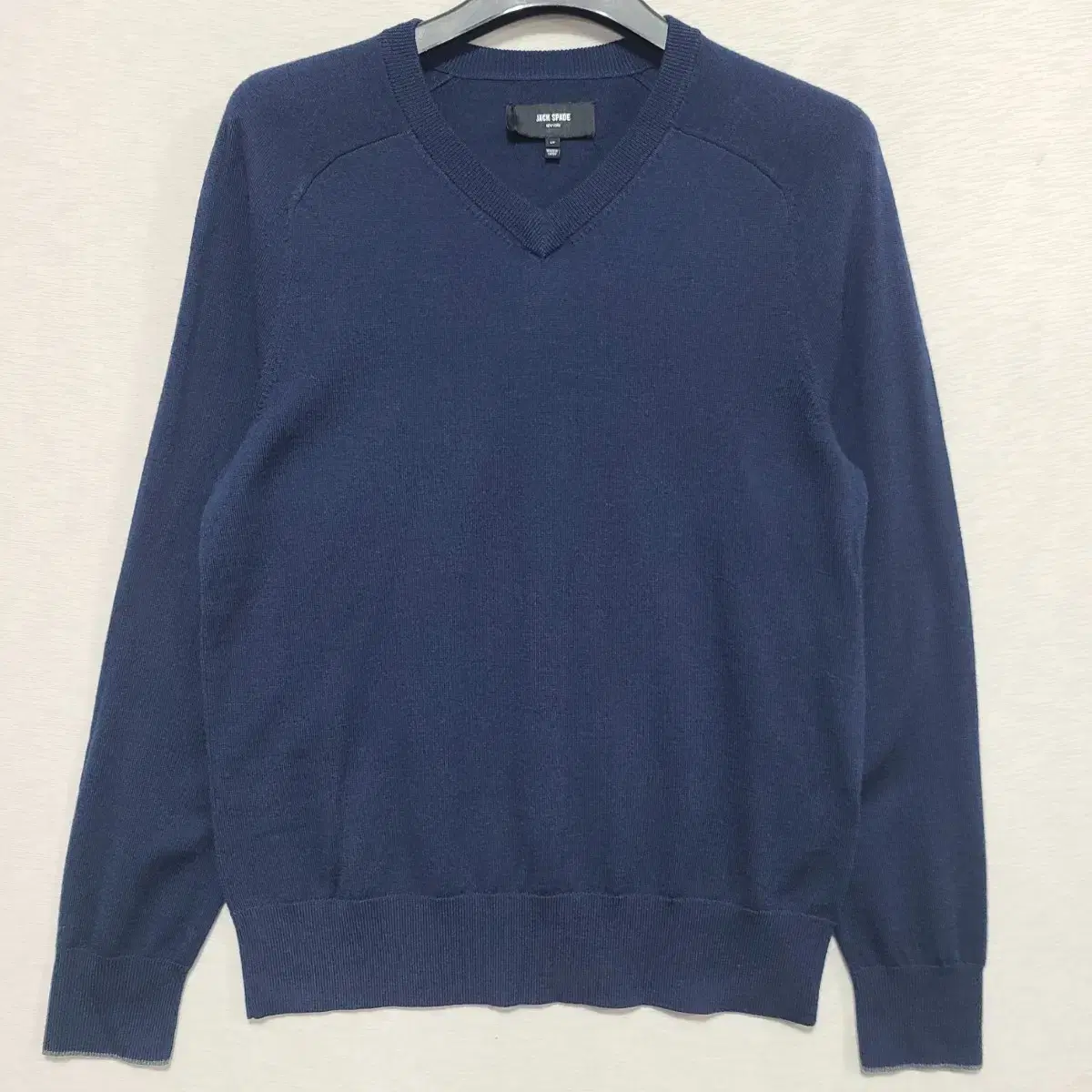 Jack Spade Navy Elbow Patch V-Neck Wool Cashmere Knit Men100 ㅡ1122